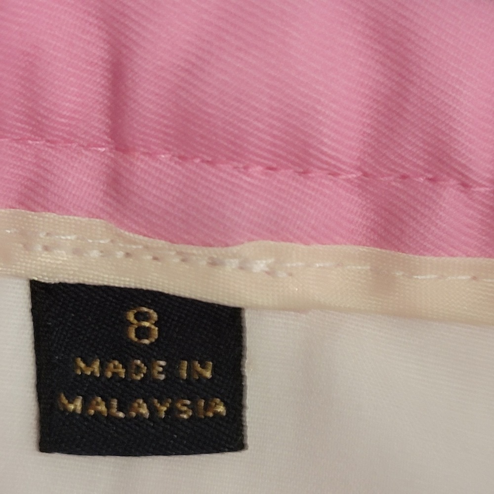 Brooks Brothers Shorts Womens 8 Pink Cotton Twill Bermuda Chino Old Money Preppy - Picture 6 of 12